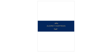 Lovely Lettering Foil Bat Mitzvah Belly Bands