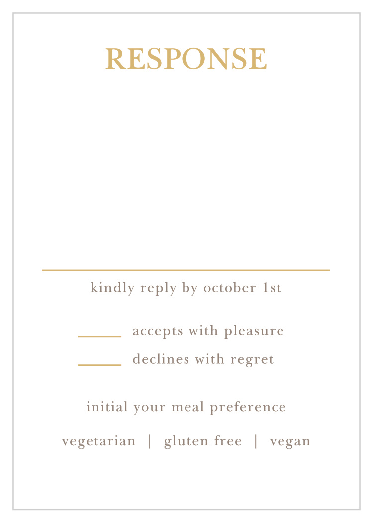 Regal Wreath Foil Bat Mitzvah Response Cards
