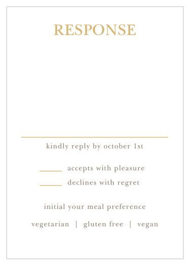 Regal Wreath Foil Bat Mitzvah Response Cards