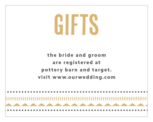 Deco Charm Foil Registry Cards