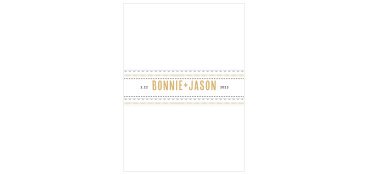 Deco Charm Foil Wedding Belly Bands