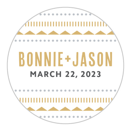 Deco Charm Foil Wedding Stickers