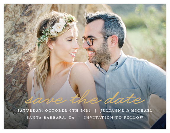 Our True Love Story Save the Date Magnets are sure to have loved ones rushing to their calendars to pencil in your special date! 