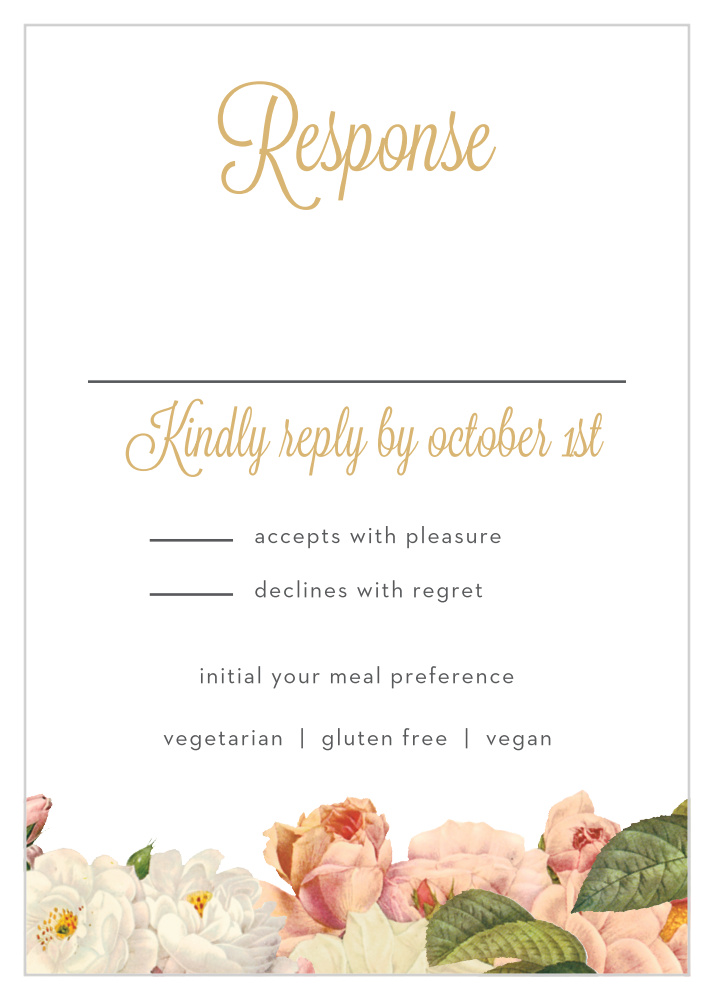 Le Jardinier Foil Response Cards