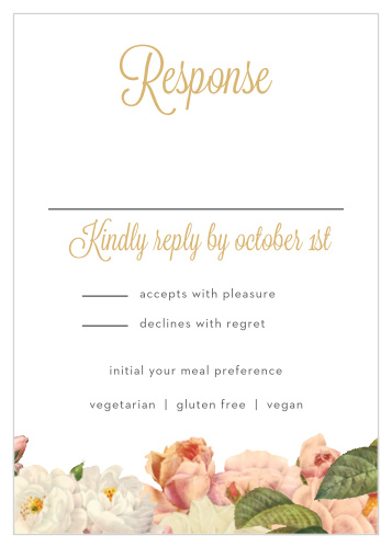 Le Jardinier Foil Response Cards