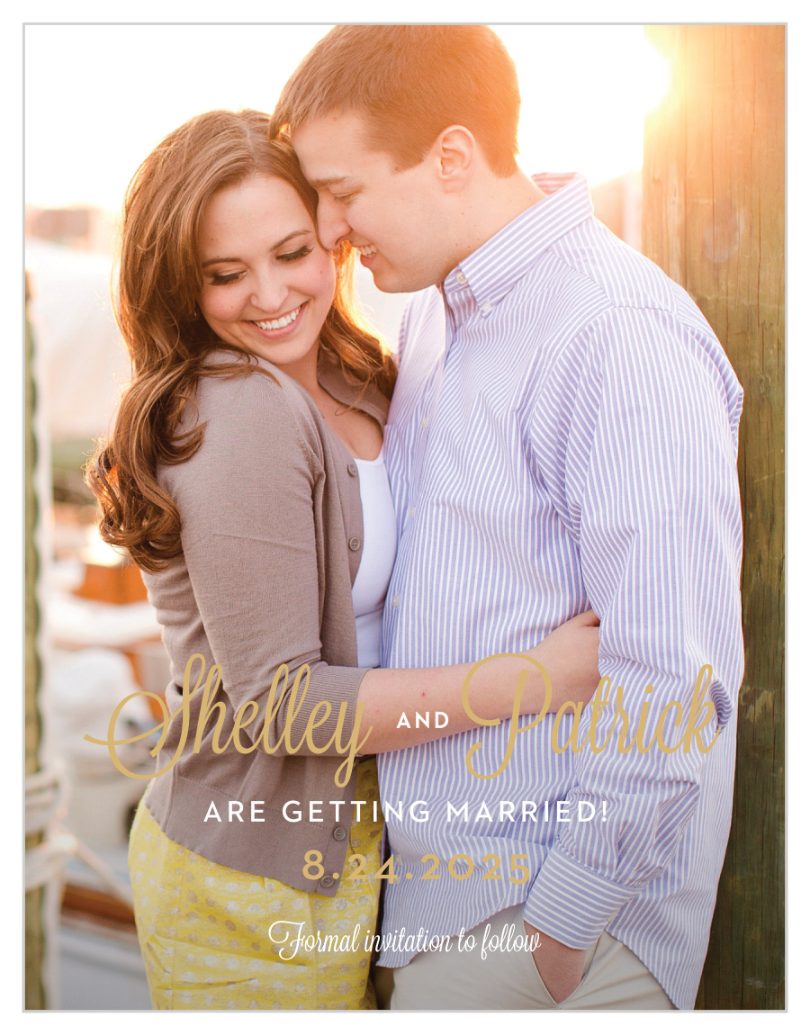 Le Jardinier Foil Save the Date Cards