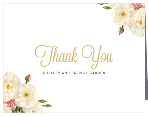 Le Jardinier Foil Wedding Thank You Cards