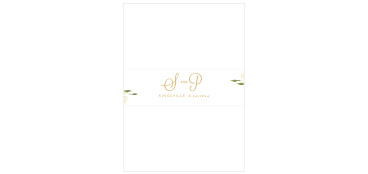 Le Jardinier Foil Wedding Belly Bands