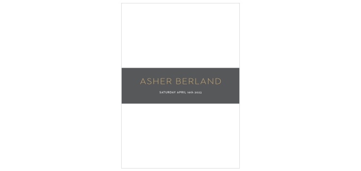 Star Pattern Foil Bar Mitzvah Belly Bands