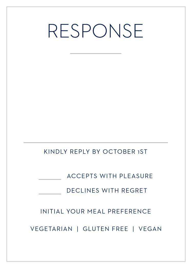 Mod Tallis Foil Bar Mitzvah Response Cards