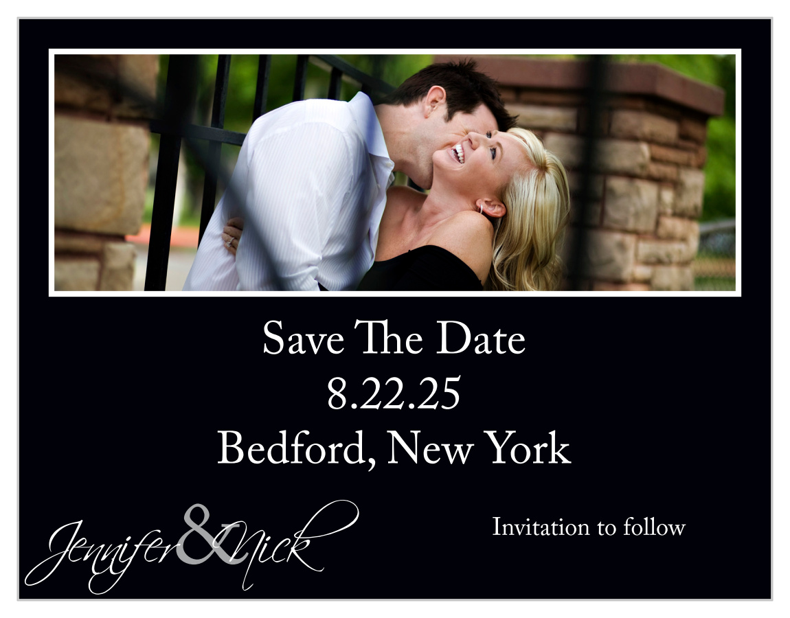 Elegant Stripes Save the Date Magnets