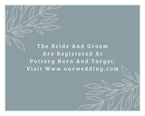 Lakeside Leaves Foil Registry Cards