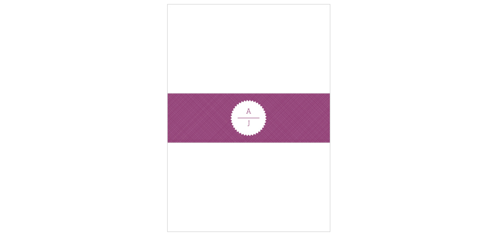 Clean & Classic Wedding Belly Bands