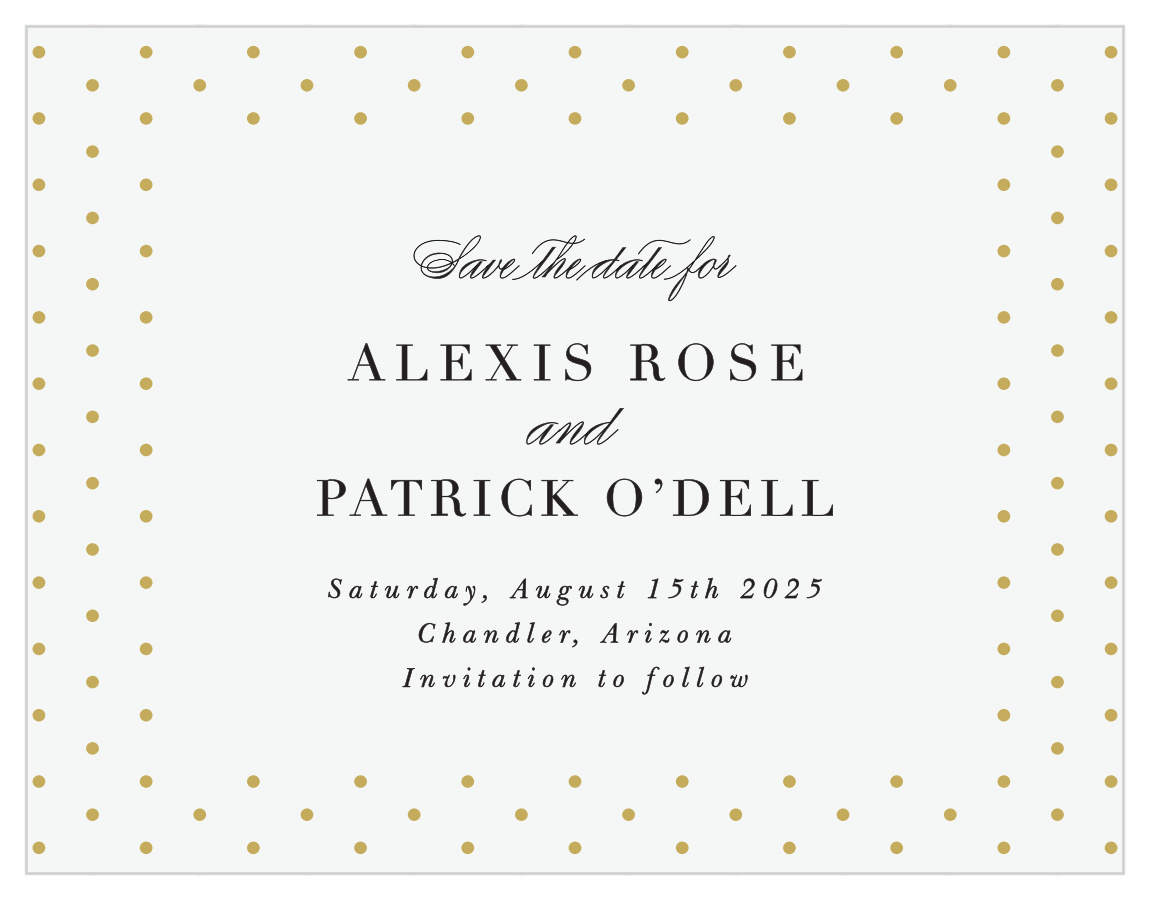 Polka Dot Passion Save the Date Magnets
