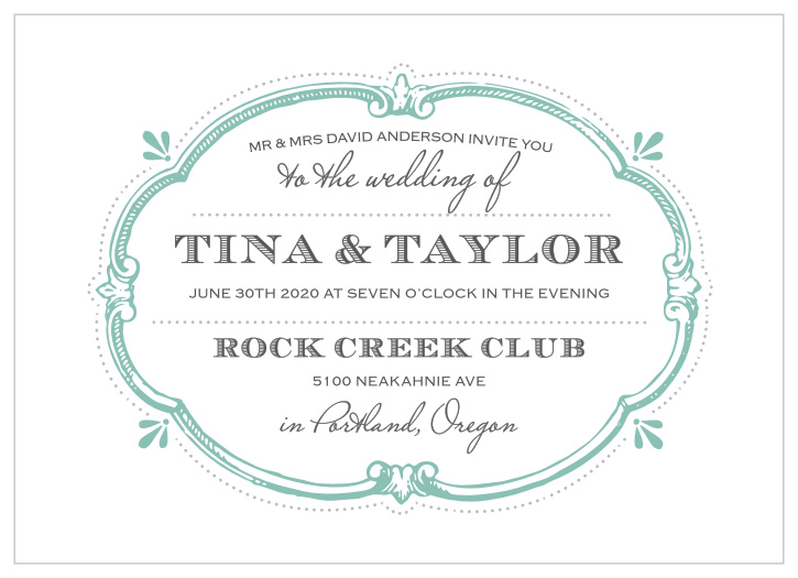 Invite your guests to your vintage themed wedding with the Vintage Label Wedding Invitations.