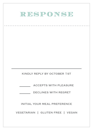 Vintage Label Response Cards