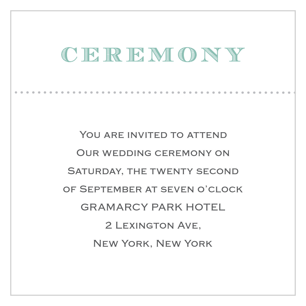 Vintage Label Ceremony Cards