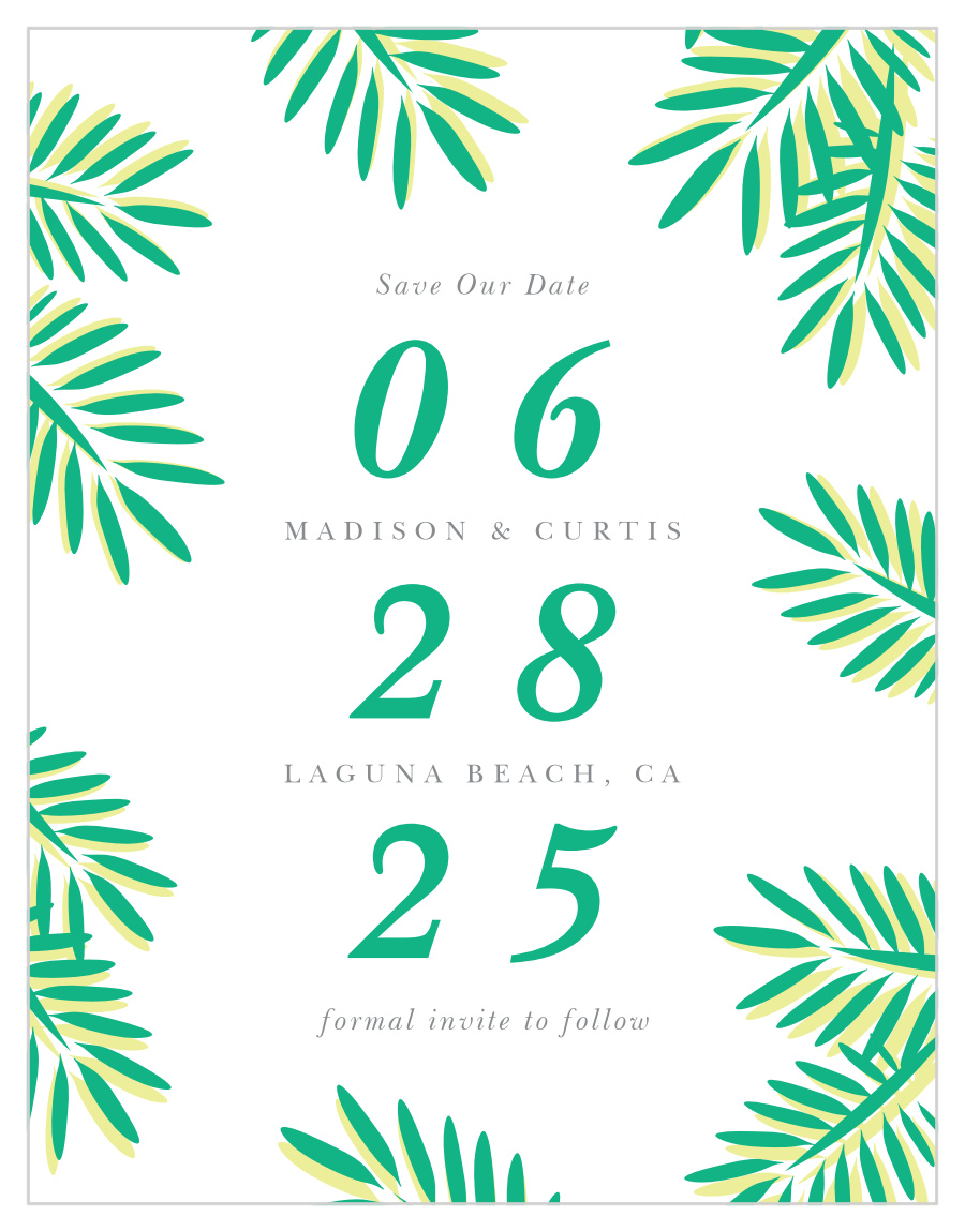 Tropical Dream Save the Date Magnets