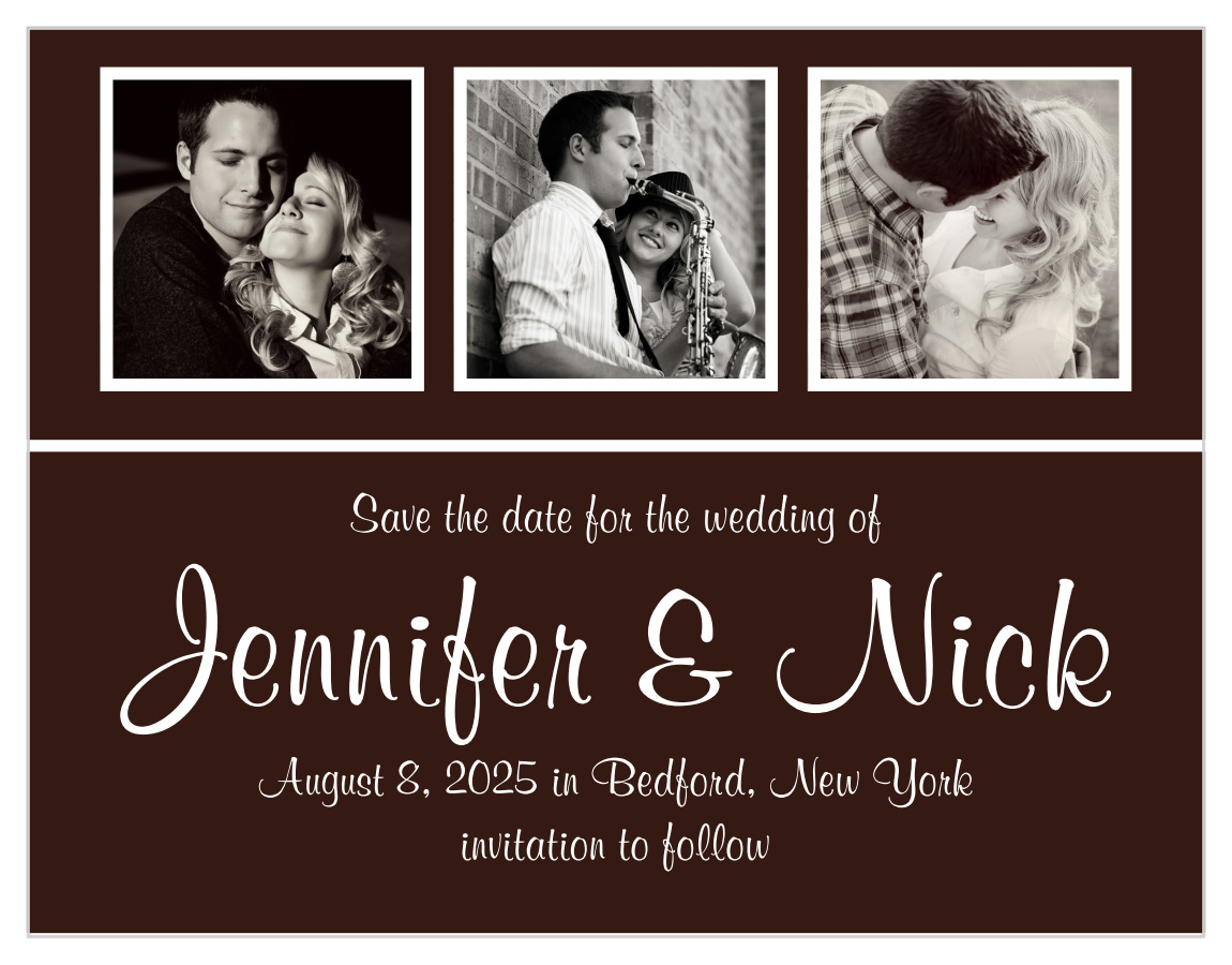 Photo Strip Save the Date Magnets