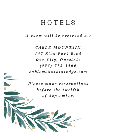 Perfect Match Accommodation Cards