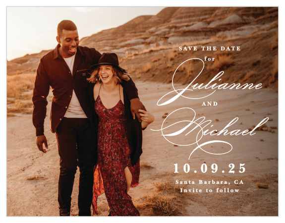 Be sure family and friends mark your wedding day in their calendars when you send out our Have & to Hold Save the Date Magnets.