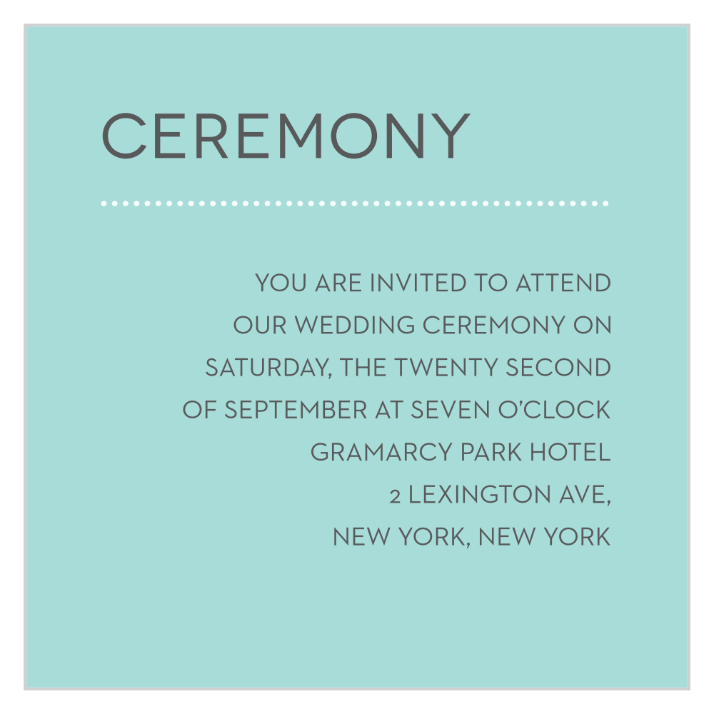 Union Bliss Ceremony Cards