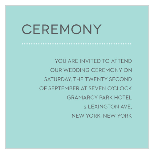 Union Bliss Ceremony Cards
