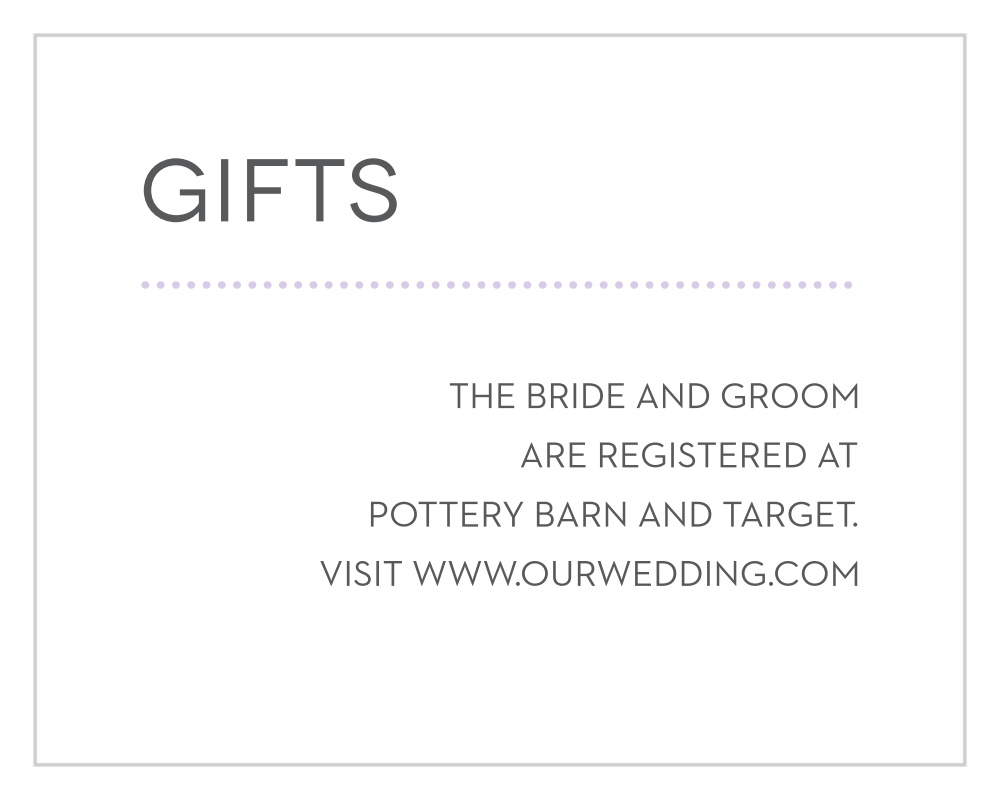 Union Bliss Registry Cards