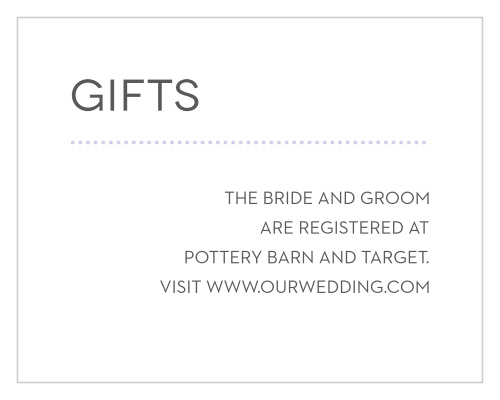 Union Bliss Registry Cards