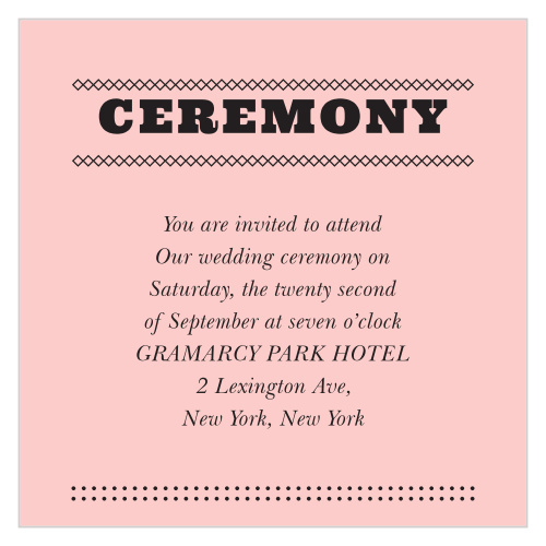 Swirly Love Ceremony Cards