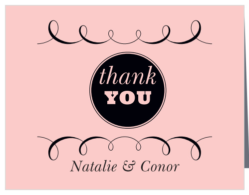 Swirly Love Wedding Thank You Cards
