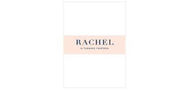 Floral Star Foil Bat Mitzvah Belly Bands