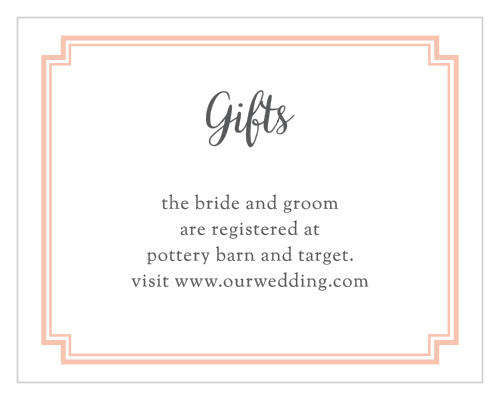 Utterly Chic Registry Cards