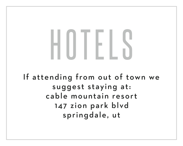 Traditions Foil Bat Mitzvah Lodging Cards