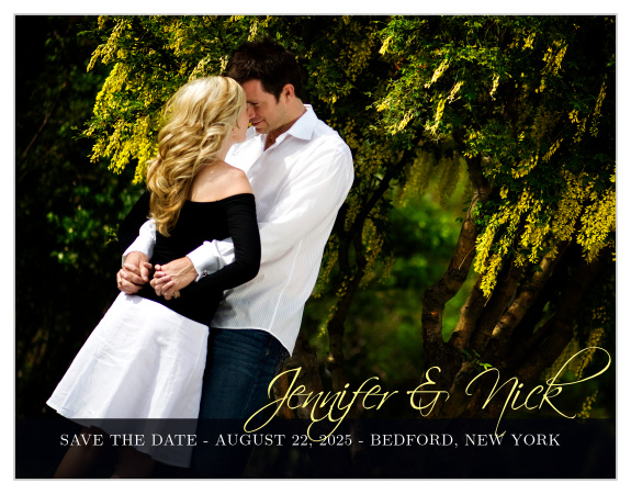 Our Forever Modern save the date cards are a great way to let your friends and family see what a cute couple you make.