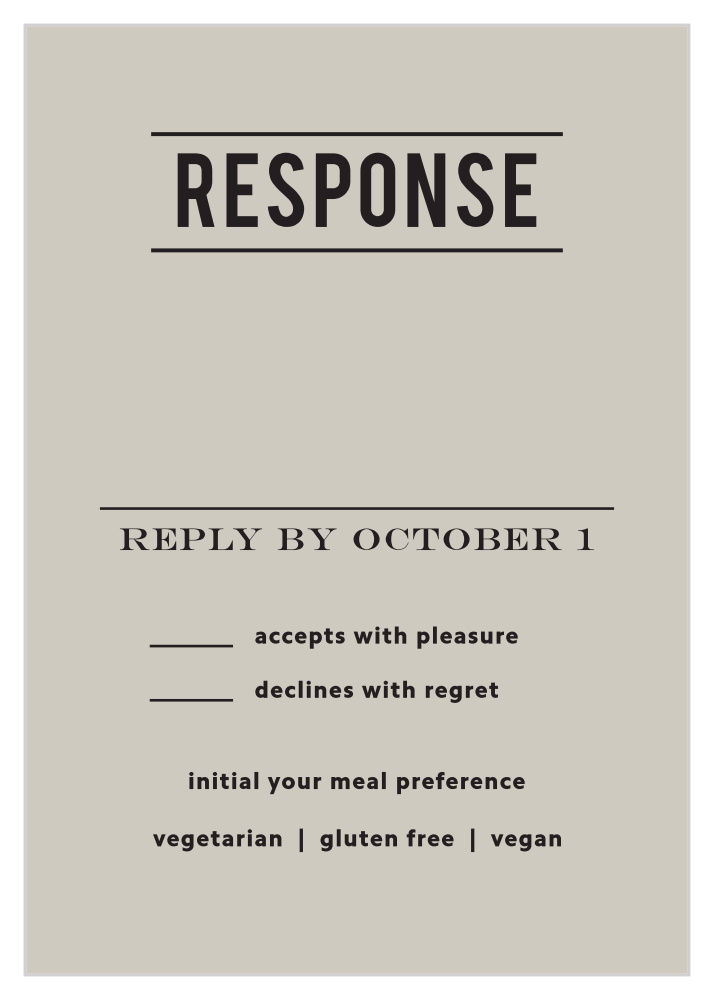 Zig Zags Response Cards