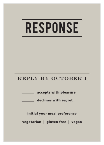 Zig Zags Response Cards