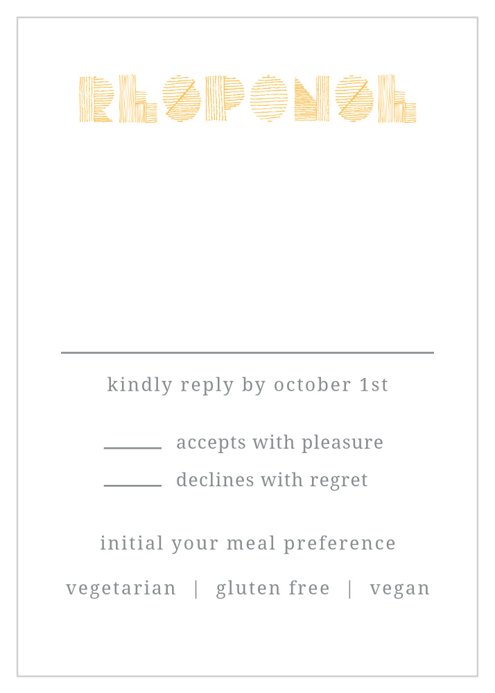 Simply Sketched Response Cards