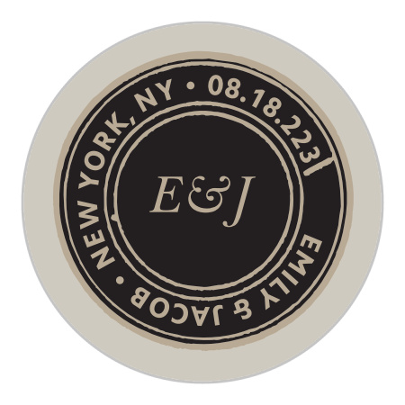 Zig Zags Wedding Stickers