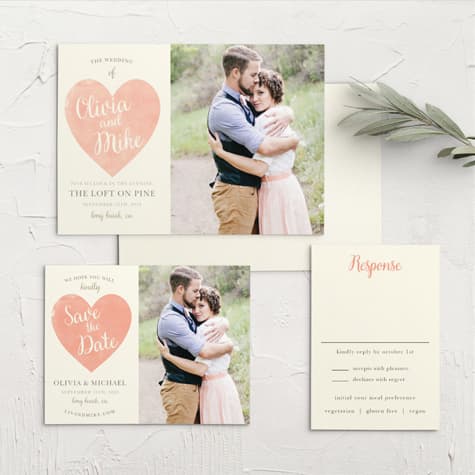 Simply in Love Wedding Invitations