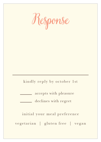 Simply in Love Response Cards