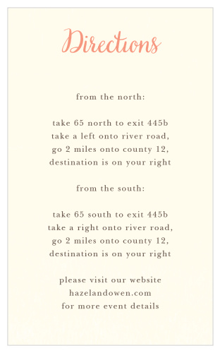 Simply in Love Direction Cards