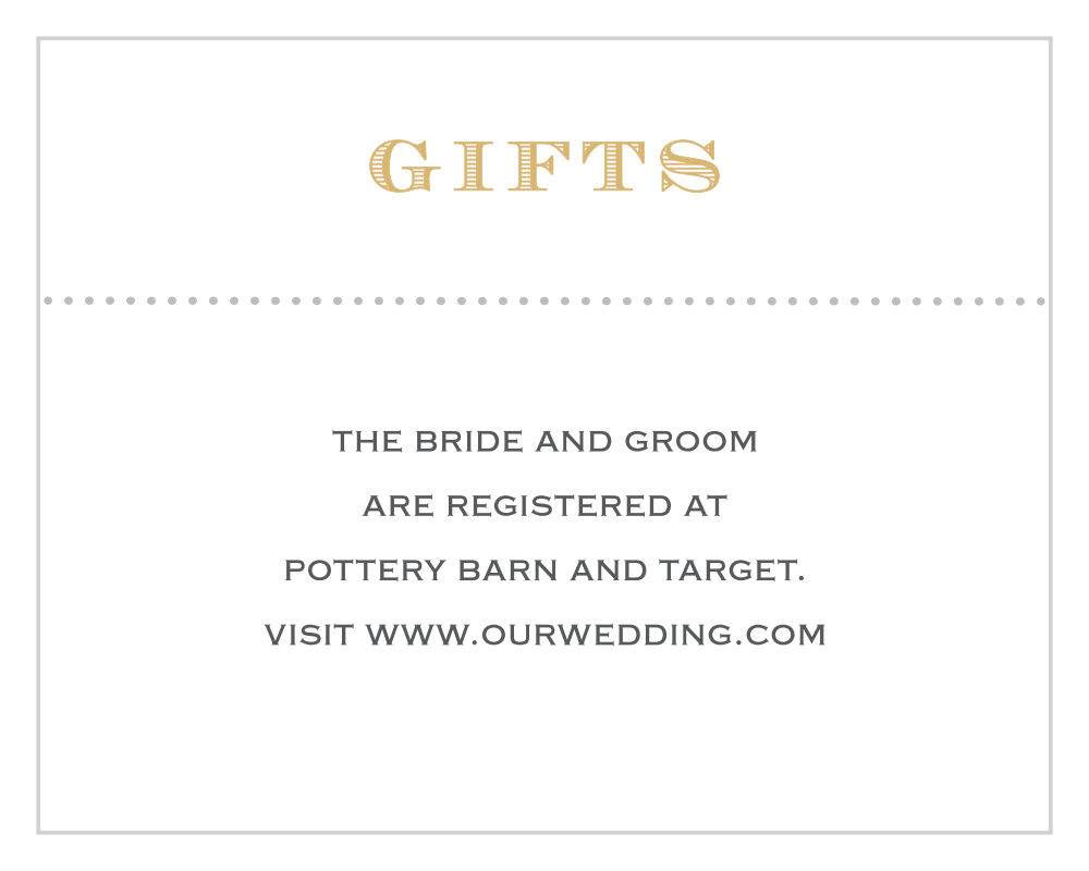Vintage Label Foil Registry Cards