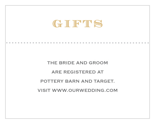 Vintage Label Foil Registry Cards