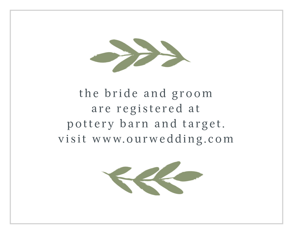 Glimmering Garland Registry Cards