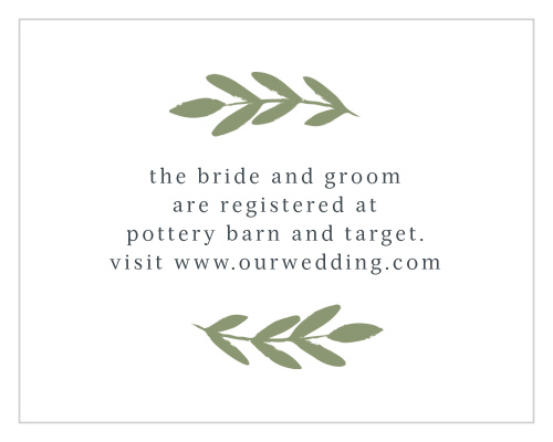 Glimmering Garland Registry Cards