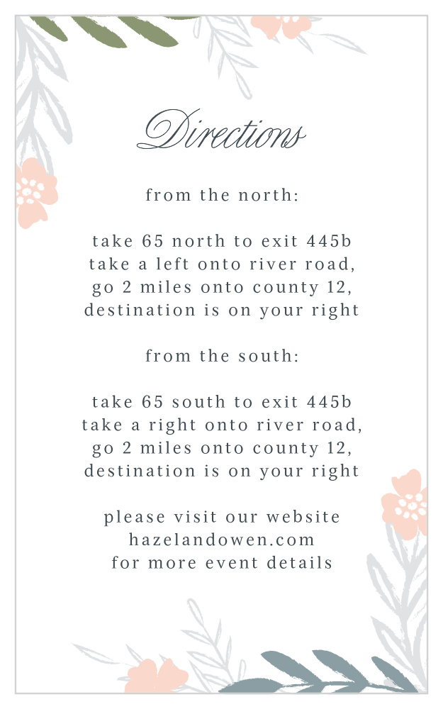 Glimmering Garland Direction Cards