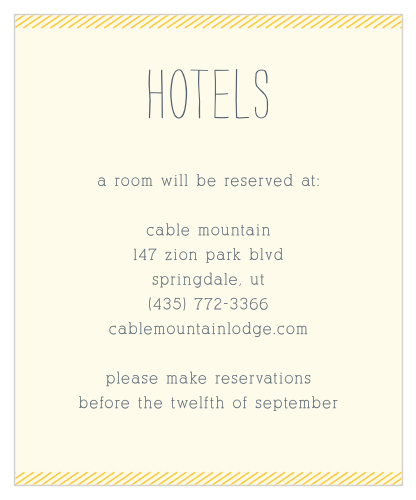 Simply Drawn Accommodation Cards