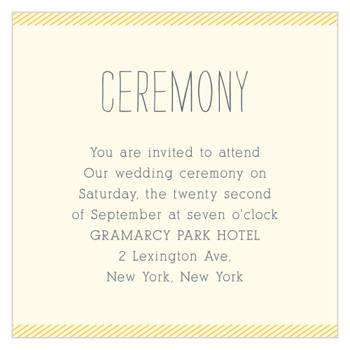 Simply Drawn Ceremony Cards
