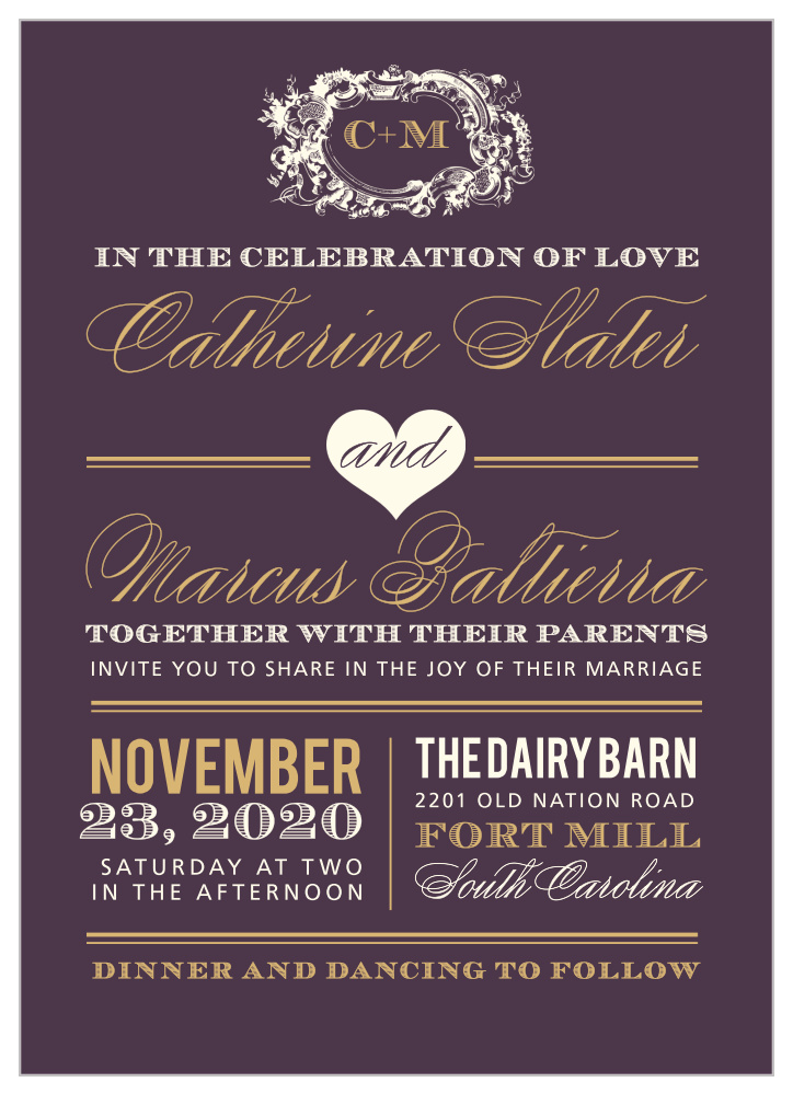 Style & Grace Foil Wedding Invitations